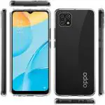 COVERBLACK Rubber Back Cover Compatible model for Oppo CPH2349 / A16k - Transparent