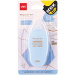 Deli EA49201 Adhesive Roller, 8mm*6mm, Assorted Body Color, Pack of 2