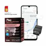 LocoNav Pro - Wireless OBD GPS Tracker for car, Truck, Bus | GPS + Mileage Improvement Analytics + Odometer + Engine Health | SIM Card with 1 Year Data | Android + iOS Apps