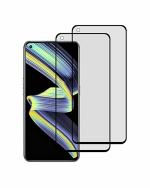 GADGETRONICS Realme X7 Max (5G) and Realme GT (5G) Black Tempered Glass Scratch Resistant Screen Protector (Pack of 2)
