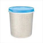 MILTON Storex Clear 5000 Plastic Container, 1 Piece, 5 Liters, Blue| Air Tight | Storage Container | Kitchen Organiser | BPA Free | Stackable| Food Grade | Multipurpose Jar