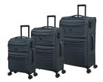 it luggage Precursor-Teal Blue-Set of 3-81cm,71cm & 55cm Expandable Soft case 8 Wheel Trolley Bag Luggage Trolley Large Suitcase Cabin & Check-in Luggage