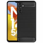 Coverage Silicone Hybrid Rubber Case Back Cover for SAMSUNG Galaxy M14 5G - Black