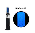 Real Instruments 0-18% Brix Refractometer Coolant CNC Maple Syrup Low Concentrated Sugar Solution Manual Handheld Refractometer