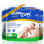 Bumtum Diaper Pants Double Extra Large (XXL) Size - 66 Diapers |Pack of 3 |Super Soft with Leakage Protection