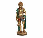 Idol Collections Multicolor Resin Standing God Hanuman Ji Idol Sculpture Statue, 12 X 10 Inch