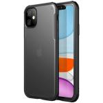 Golden Sands [Rugged Frosted] iPhone 11 Case 6.1 in, Drop Tested Anti Scratch Slim Durable Shockproof TPU Semi-Clear PC Back Cover for iPhone 11, Black
