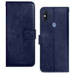 Frazil Vintage Flip Case Cover for Mi Redmi Y2 Leather | Inner TPU | Foldable Stand | Wallet Card Slots - Blue