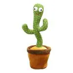 Goyal'S Green Brown Dancing Talking Cactus Singing With 120 English Songs And Led Lighting Toy