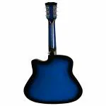G & F Juarez Lindenwood Acoustic Guitar Kit, 38 Inches Cutaway, 38C With Bag, Strings, Pick And Strap, TBS Transparent (Blue Sunburst)