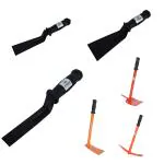 Utkarsh Heavy Duty Garden Kit | Garden Pickaxe, Hand Hoes with Prongs-2 Nos., 1 Inch, 2 Inch, 3 Inch Khurpi | Home Gardening Kit Essentials, Strong Durable Steel Planter Accessories | Set of 6 Tools