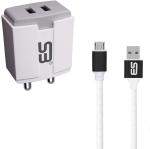 Shopbucket White Combo Of One Wall Charger And One Micro Usb Cable