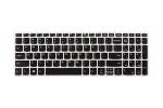 Saco Black and Clear Keyboard Skin For Lenovo IdeaPad 520-15IKB 80YL00R6IN(CKS3L35BC-03)