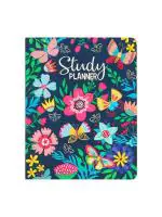 Doodle Hard Bound Study Planner for 6 Months - 240 Ruled Pages, B5 Planner, 4 Sticker Sheets, Theme Based Activity Pages I 90 GSM (Blossom Tales)