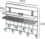 Dignity steel plate for bottle and key hook Steel Key Holder (9 Hooks, Steel)