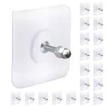 Hasthip Adhesive Wall Hooks For Hanging, Heavy Duty Screw Free Sticker (Pack Of 20)