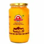Nav.Gavyamrut Bilona Ghee | 100% Pure Tharparkar A2 Cow Desi Ghee Non GMO - Made Using Traditional Bilona Method | Ghee 1L | Glass Ghee jar | A2 Ghee Cow Organic | Pack of 2
