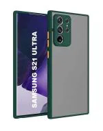 MobiLooks Mobile Accessories for Samsung Galaxy S21 Ultra 5G Dark Green Lightweight Back Cover