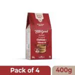 Taste Good Calcium and Vitamin D Healthy Biscuits (400g) | Cookies for Adults with Goodness of White Ragi & Whole Wheat Fiber - Pack of 4