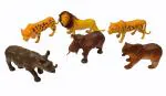 Ample Wings Large Rubber Toys Animal Set for Kids Lion, Tiger, RHINOSAURAS, Elephant, Bear, Cheetah Etc