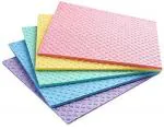 ShopiMoz Microfibre Sponge Wipes/Cloth for Multipurpose Cleaning Kitchen,Table,Fridge,TV,Glass Pack of 5 (Multicolor)