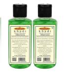 Premium Khadi Herbal Aloevera Shampoo for Men and Women 210 ml (Pack of 2)
