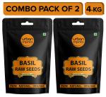 Urban Organics Twin Pack of Basil / Sabja / Tukmariya / Bapchi Super Food Healthy and Nutrious- 4kg X 2