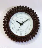 RARE QUARTZ Analog Wall Clock (Maroon, With Glass)
