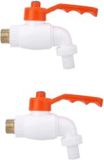 Cossimo White Pvc Cos02 Turkey Bib Cock Taps Wall Mount Installation Type (Pack Of 2)