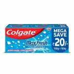Colgate Maxfresh Cooling Crystals Toothpaste 300g + Free Patanjali Natural Toothpaste 20g