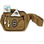 VIAGGI Unisex waist pouch - Beach Brown.