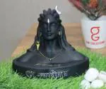 Navyaksh- NAVYAKSH Adiyogi Shiva Statue Decorative Showpiece - 6 cm (Polyresin, Black) Decorative Decorative Showpiece - 6 cm (Polyresin, Black)