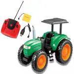 INCLUS SHOP Remote Control Farm Tractor with Trailer 1/24 Scale 2.4Ghz RC Construction Truck with Light Electronic Farmer Tractor Toy for Kids Boys & Girls (Multicolor)