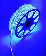 OTS LIGHTS 10 Meter Waterproof Led Rope / Neon Light in Blue Colour, Flexible Led Light for Indoor/Outdoor Cove / False Ceiling Strip Light with Direct Plug-in Adapter