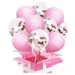 AMFIN Welcome Baby Girl Balloons / Welcome Home Balloons for Decoration / Maternity Balloons for Photoshoot / Baby Girl Decoration / Baby Shower Balloons Pink- Pack of 200