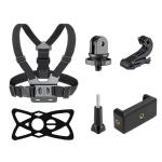 Cason Adjustable Chest Mount with Adjustable Strap -Black