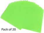 Keny L Folder | L-Type Clear Folder | Best for FC/ FS / Foolscap / Legal Size | 14mm Thickness | Transparent Gloss Cover | Green- Pack of 20 (811-14/FC Green)