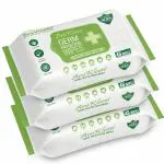 AROKLEEN 99.99% 144 Count Germ Protection Multipurpose Thick & Soft Wet Wipes, 100% Alcohol-Free, Disinfectant Sanitizer Wet Wipes for Skin & Surfaces, Aloe Vera Fragrance, Anti Germ Pack of 3