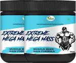 Inlazer Extreme Mega Weight Gain Powder For Gym Body Building Mass Gainer/ Weight Gainer Weight Gainers/Mass Gainers (200 g, No Flavour)