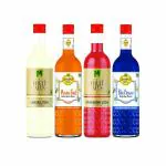 Dhampur Green Mocktail Combo Pack | Blue Curacao Mocktail Syrup, Passion Fruit Syrup, Fruitales Strawberry Litchi & Lemon Litchi 300ml Each