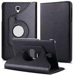 LEYON Rotatable Smart Flip Back Case Cover for Samsung Galaxy Tab A 8 inch Cover Model SM-T380 / SM-T385 (Black)