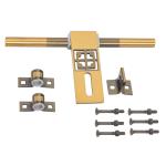 Atom Heavy Duty 9.6 inch Steel Aldrop for Wooden and PVC Doors for Home Main Door/Bathroom/Wardrobe - Pack of 1 (Finish Black Gold)