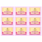 Ayusoul Ayurveda Khadi Herbal Natural Rose Bath Soap for Soothing & Natural Skin Pack of9