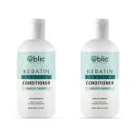 Oblic Keratin Smooth Therapy Conditioner, With Keratin & Argan Oil for Straighter