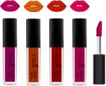 OUR BEAUTY Multicolor Kiss Proof Velvet Matte Liquid Lipstick 19, 16 Ml (Pack Of 4)