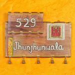 ARTYSTA BEAUTIFYING LIVES Warli Pillar Handpainted Personalized Name Plate