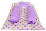 Kwitchy New Born Baby Bedding Set Cradle Mattress with Super Soft Pillow and Bolsters 4 Pcs Bedding Set (0-6 Months)