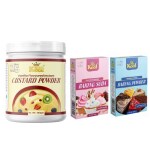 Mr.Kool Baking Powder 100gm, Baking Soda 100gm and Custard Powder Vanilla Jar 400gm. Pack of 3 Combo