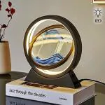 Karasales Plastic Moving Sand Art Decor Table Lamp 3D Deep Sea Picture Showpieces.