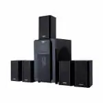 Impex FUSION 140 Watts 5.1 Channel Multimedia Speaker System with USB/SD/MMC Card/Bluetooth/FM Radio & Remote Function (Black)